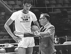 Legendary basketball coach and teacher John Wooden