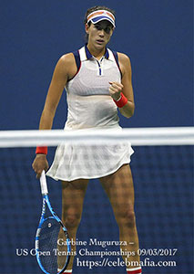 Picture of Garbine Muguruza at US Open Tennish Championship September 2017