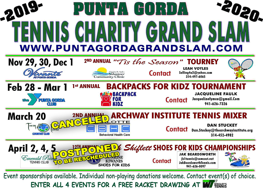 2018 / 2019 Punta Gorda Tennis Charity Grand Slam