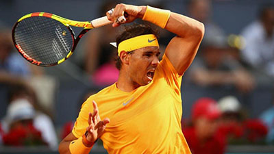 Rafael Nadel of Spain during a 2020 Tennis Competition