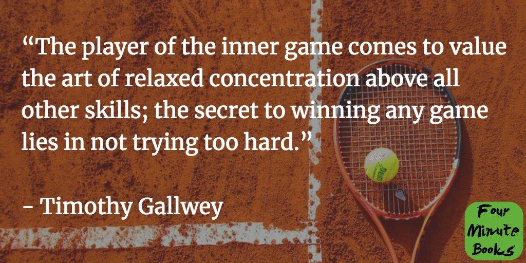 quote by Timothy Gallweay: The player of the inner game comes to value  the  art of relaxed concentration above all other skills; the secret to winning any game lies in not trying too hard.