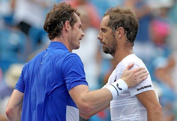 Andy Murray made his singles comeback at the Cincinnati Masters